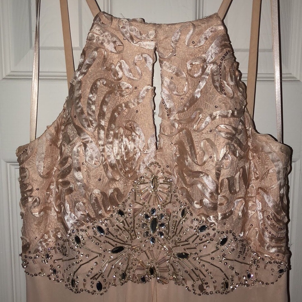 Size 14 long pink prom dress